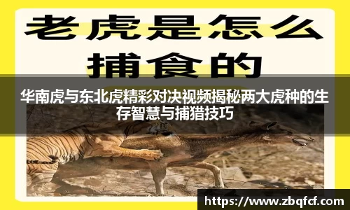 华南虎与东北虎精彩对决视频揭秘两大虎种的生存智慧与捕猎技巧